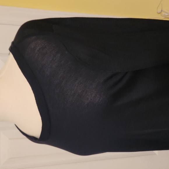 H&M Long Sleeve Navy Tunic Sweater NWOT - Picture 2 of 6